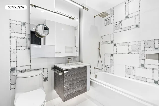 a kitchen with a stove and a microwave