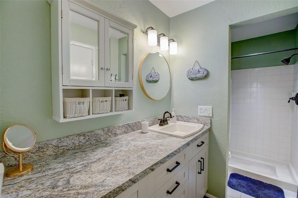 103 Cypress Pond Road, Unit 103 Palm Harbor, FL 34683 - Photo 32 of 52 a bathroom with a sink and a mirror