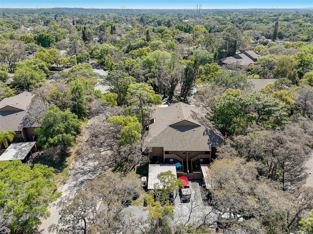 103 Cypress Pond Road, Unit 103 Palm Harbor, FL 34683 - Photo 40 of 52 an aerial view of a house with a yard