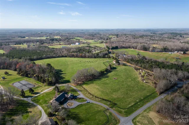 an aerial view of a city