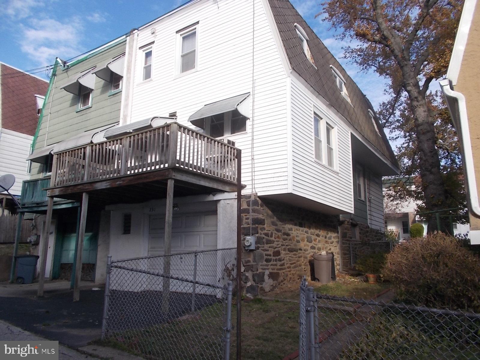 230 Barrington Road Upper Darby, PA 19082 - Photo 2 of 17 Rear deck & garage