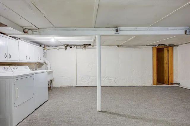 a view of storage and utility room