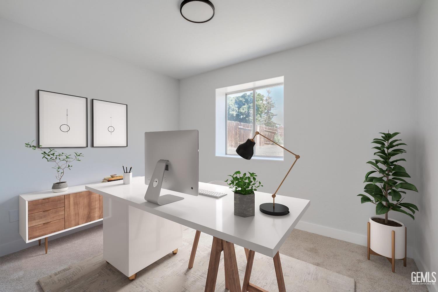 Undisclosed Address Bakersfield, CA 93307 - Photo 8 of 14 a dining room with furniture and a potted plant