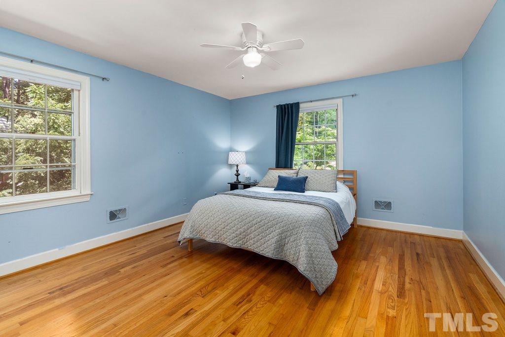5409 Alpine Drive Raleigh, NC 27609 - Photo 23 of 30 4th bedroom upstairs...notice hardwoods in ALL bedrooms!