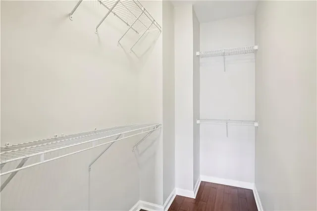 a view of a room with an empty space