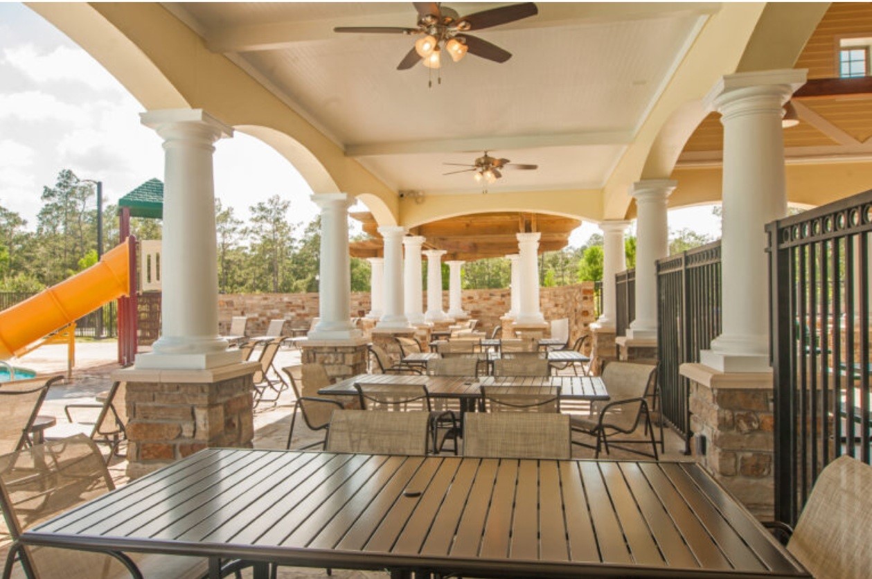 3771 Pinebrook Hollow Lane Spring, TX 77386 - Photo 46 of 50 The covered patio poolside at The Lake Club.