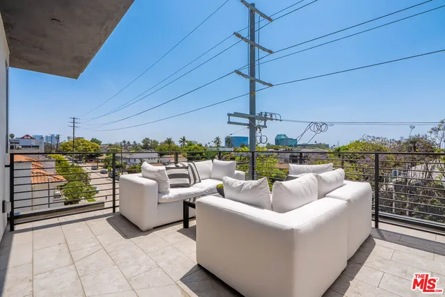 a view of an outdoor seating area