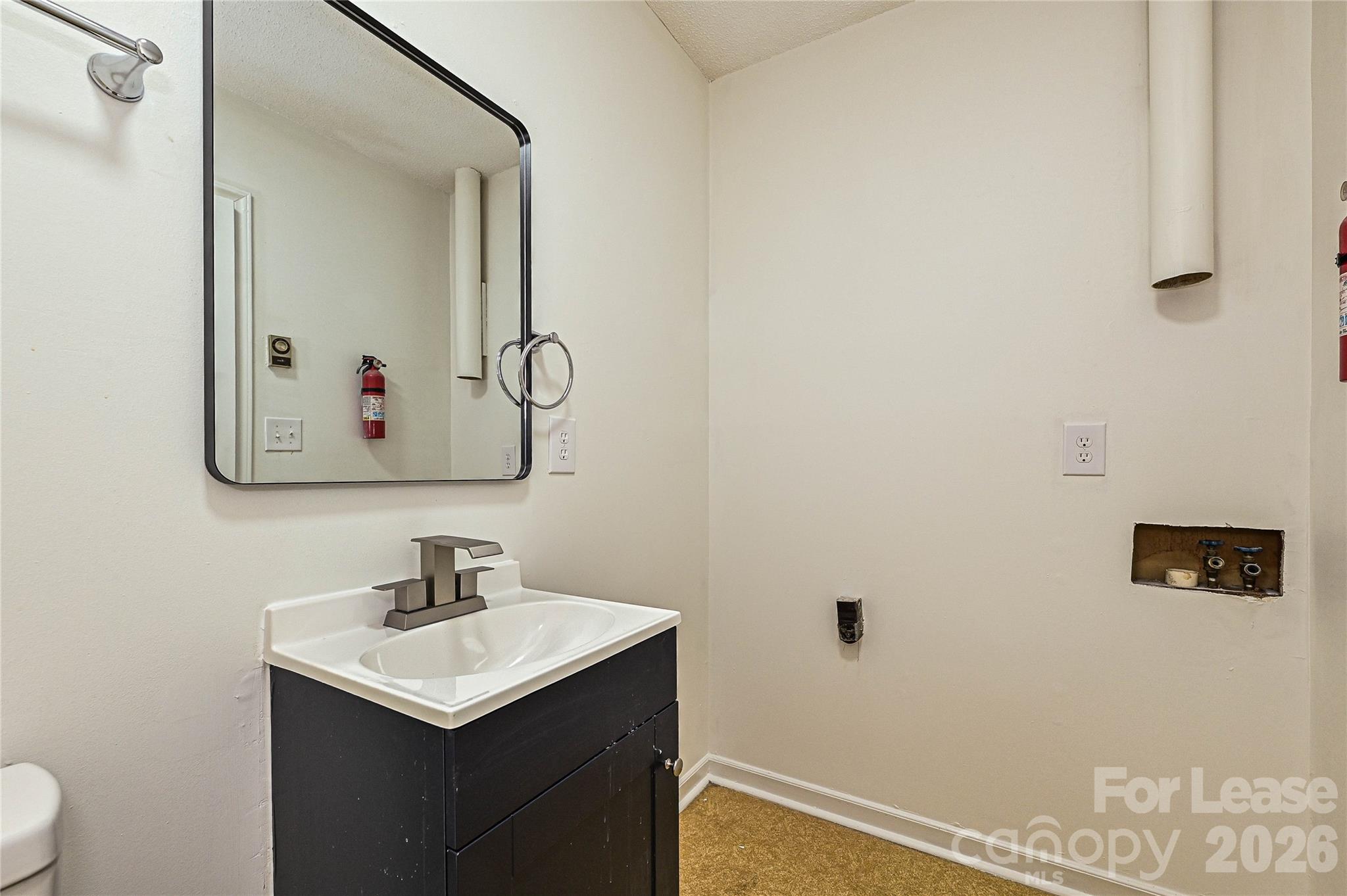 220 McDade Road, Unit 3 Forest City, NC 28043 - Photo 14 of 16 a bathroom with a sink and a mirror