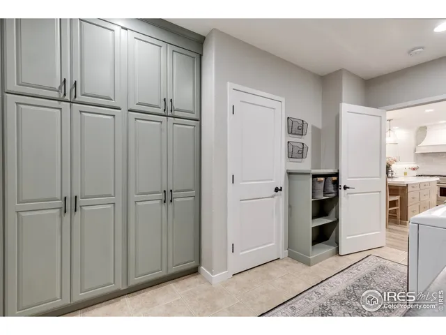 a view of a closet area