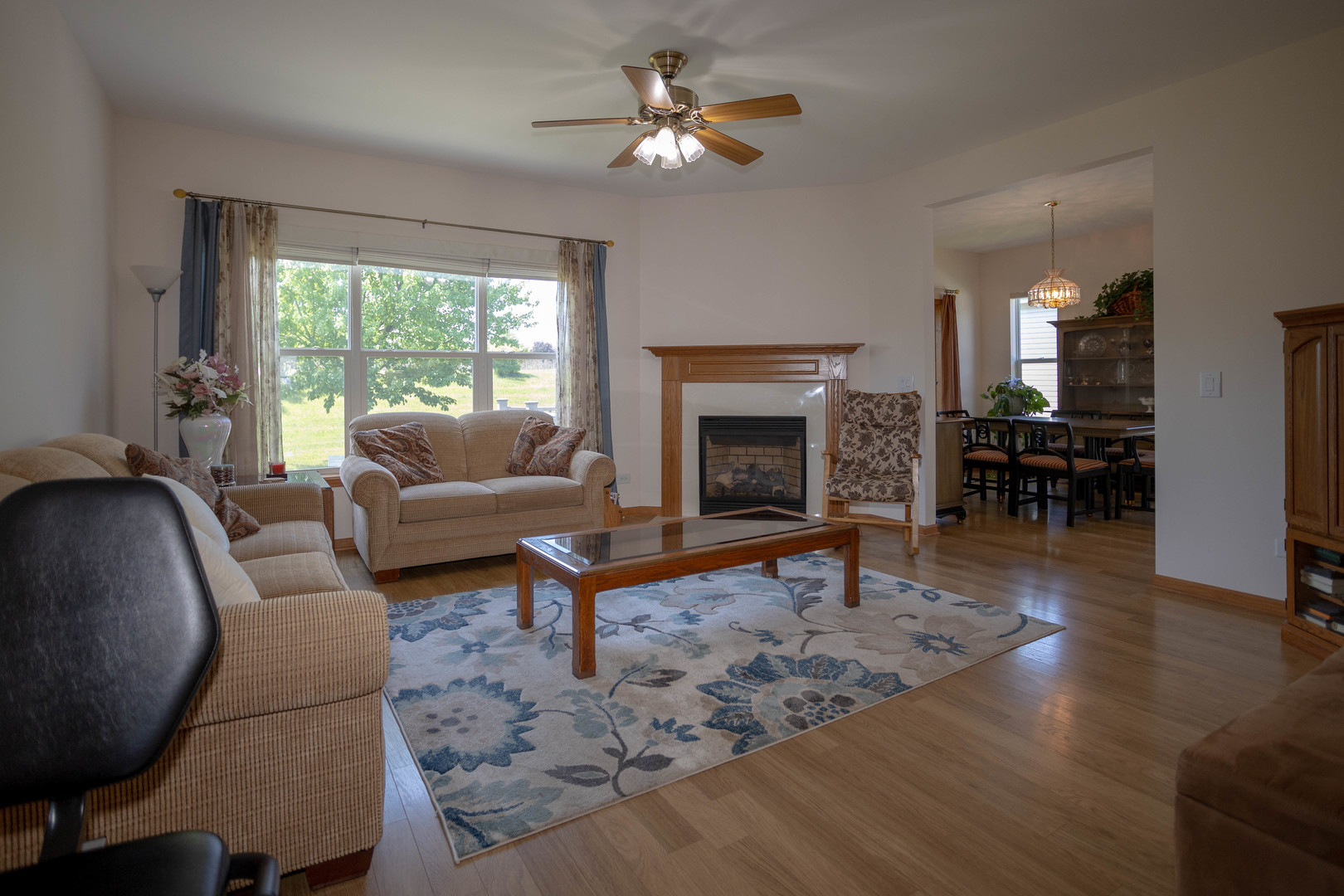 212 Rodeo Drive, Unit 2179 Grayslake, IL 60030 - Photo 21 of 31 a living room with furniture and a fireplace