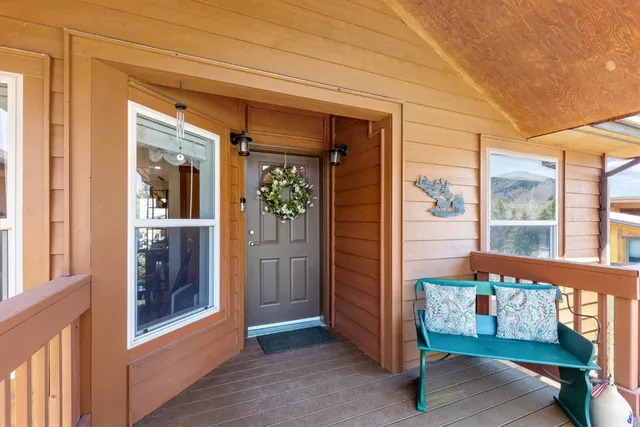 a view of front door of a house