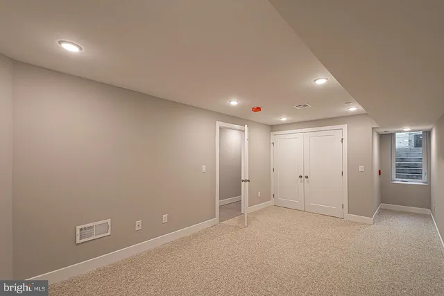 a view of an empty room