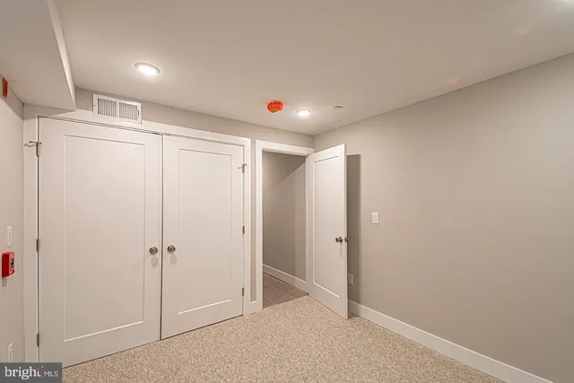 a view of an empty room