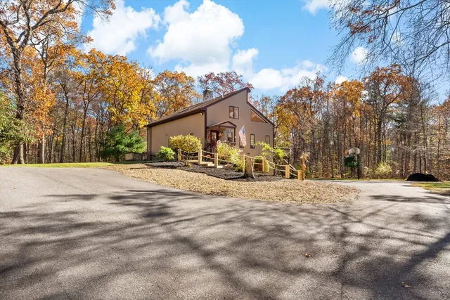 a view of road with trees