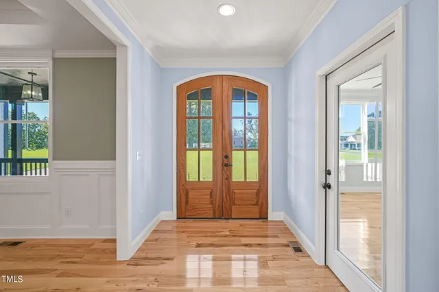 a view of an entryway door