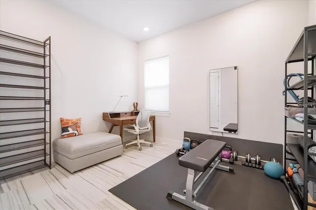 a room with furniture