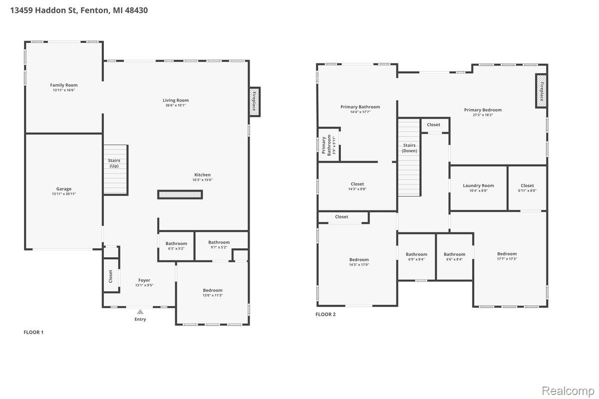 13459 Haddon Street Fenton, MI 48430 - Photo 83 of 84 View of floor plan / room layout