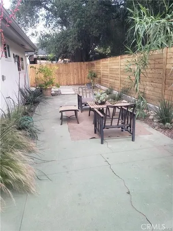 a view of outdoor space with seating area