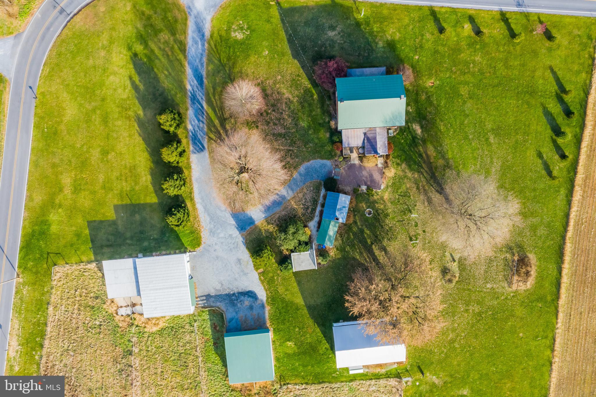 676 Lindsey Road Boiling Springs, PA 17007 - Photo 36 of 41 Aerial of home and outbuildings
