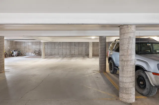 a front view of a building with street view