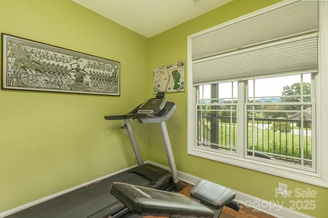 a room with furniture and a window