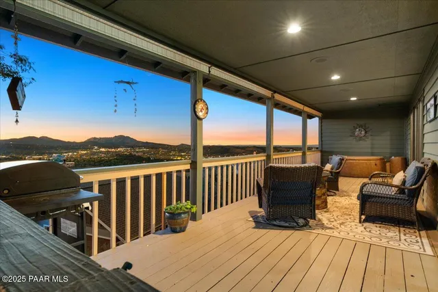 a view of a city with mountain view