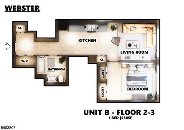 $2,000 | 74 Webster Street, Unit 3B, Newark, NJ 07104