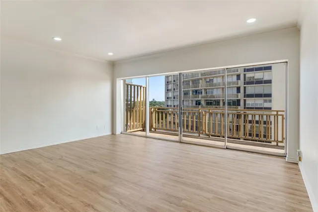 a view of balcony with city view