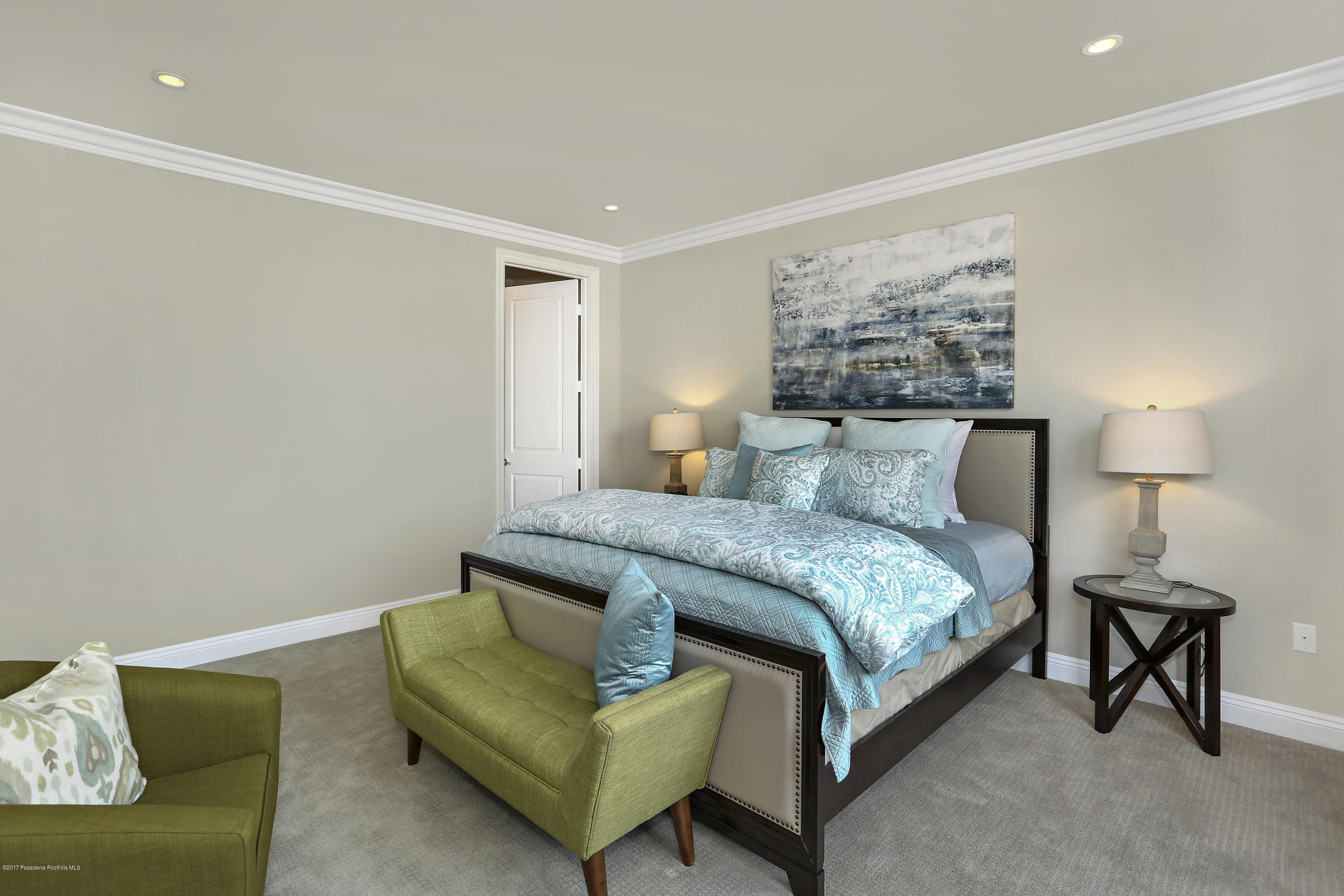 803 Arcadia Avenue, Unit A Arcadia, CA 91007 - Photo 37 of 42 a bedroom with a bed and a couch