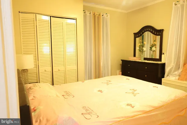 a view of a hallway with lounge chair