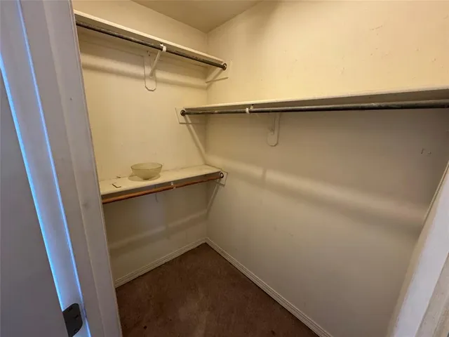 a close view of closet