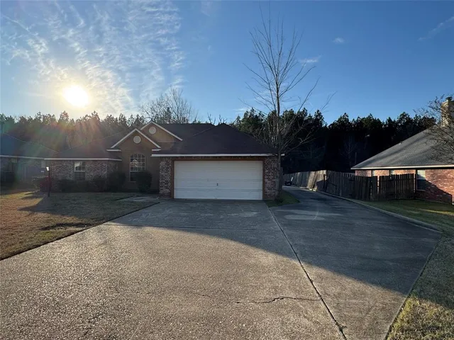 a view of backyard of house