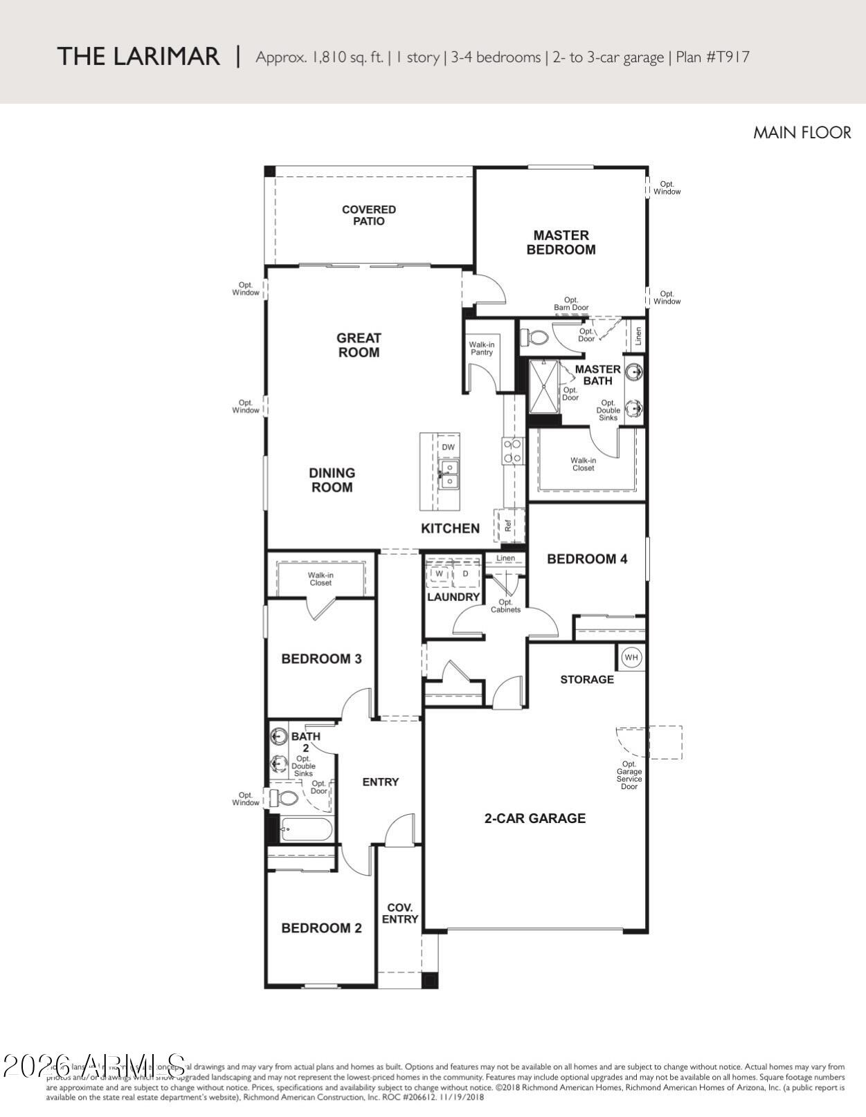 7639 West Riverside Avenue Phoenix, AZ 85043 - Photo 55 of 55 REVERSED FLOOR PLAN