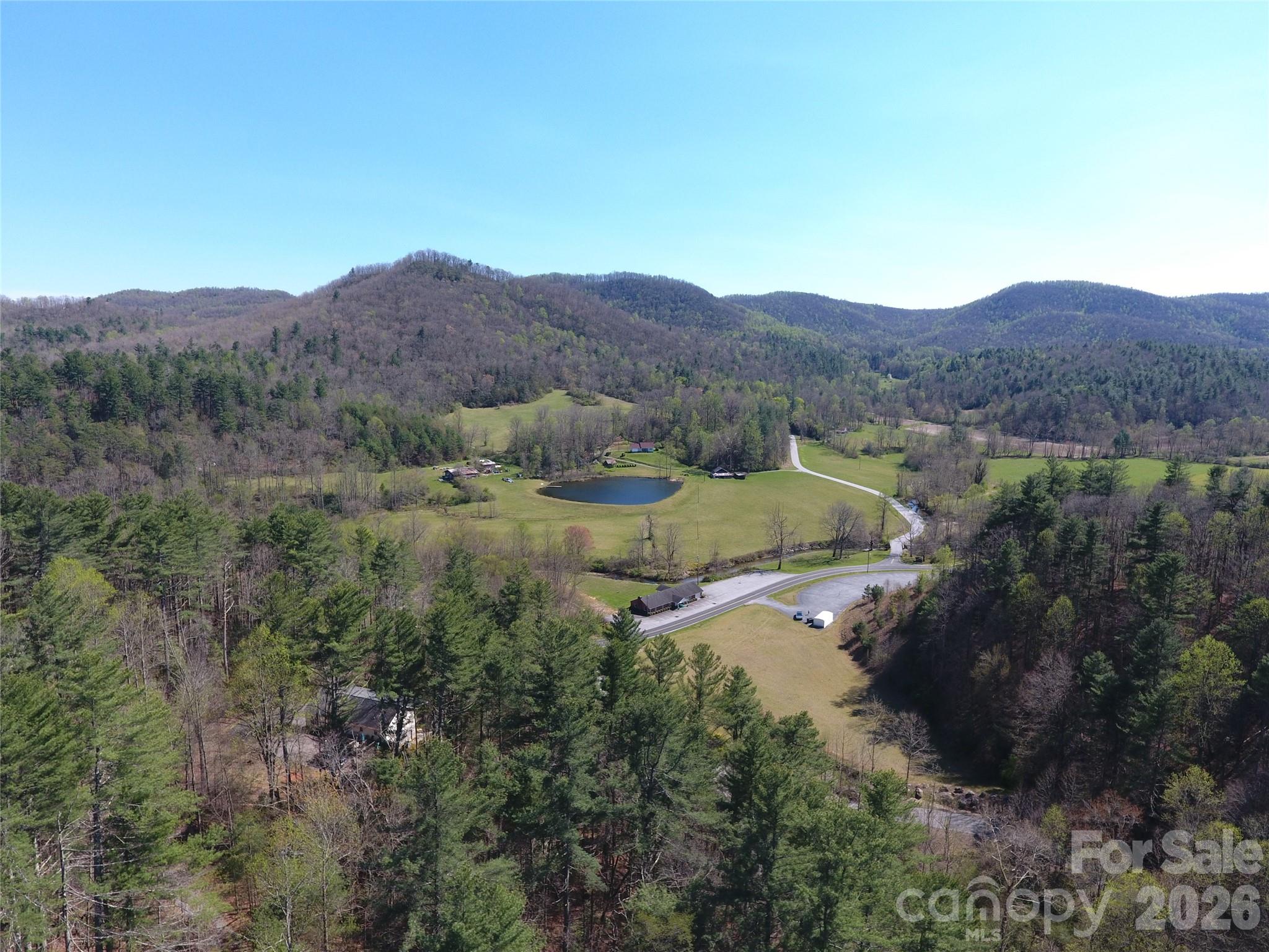 0 Rock Creek Road Zirconia, NC 28790 - Photo 3 of 11 a view of a lush green field with mountains in the background