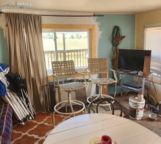 a room with gym equipment