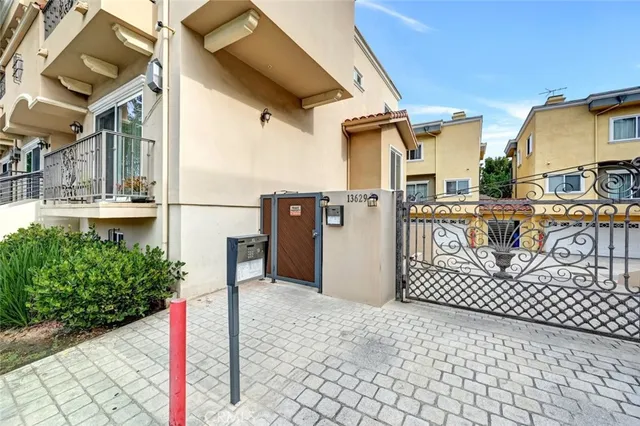 a front view of a building with street