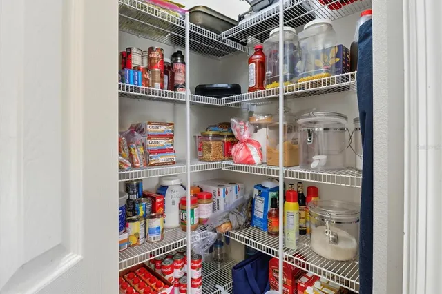 a store room with storage and utility