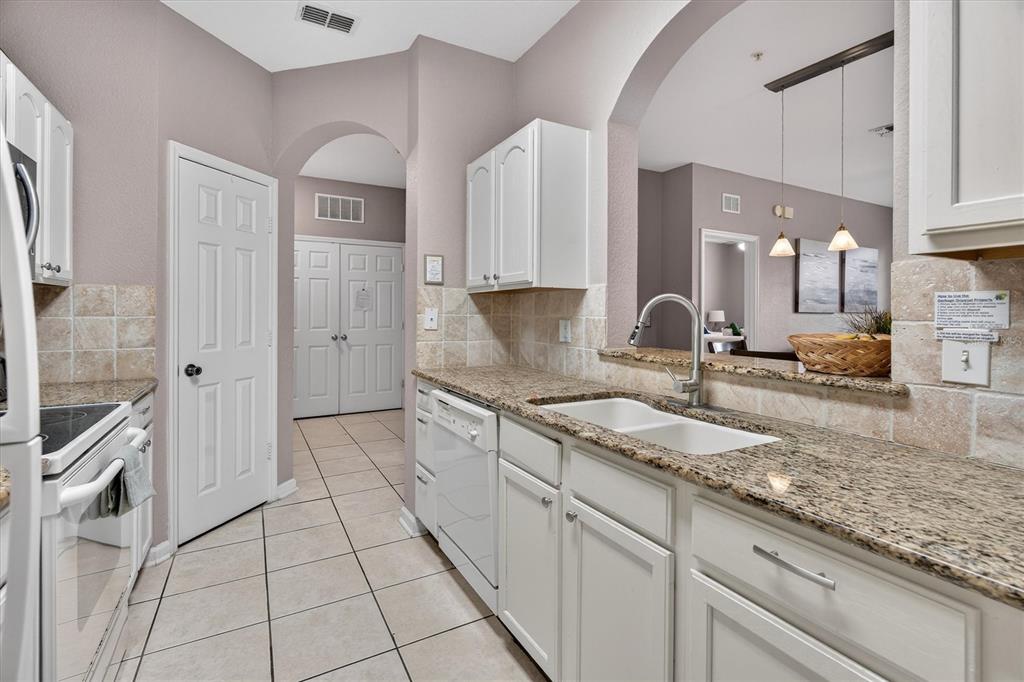 7664 Comrow Street, Unit 304 Kissimmee, FL 34747 - Photo 10 of 42 a kitchen with granite countertop a sink and a stove