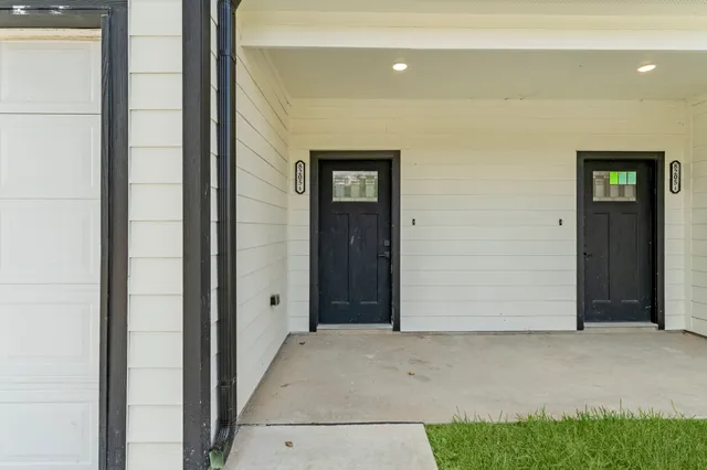 a view of front door