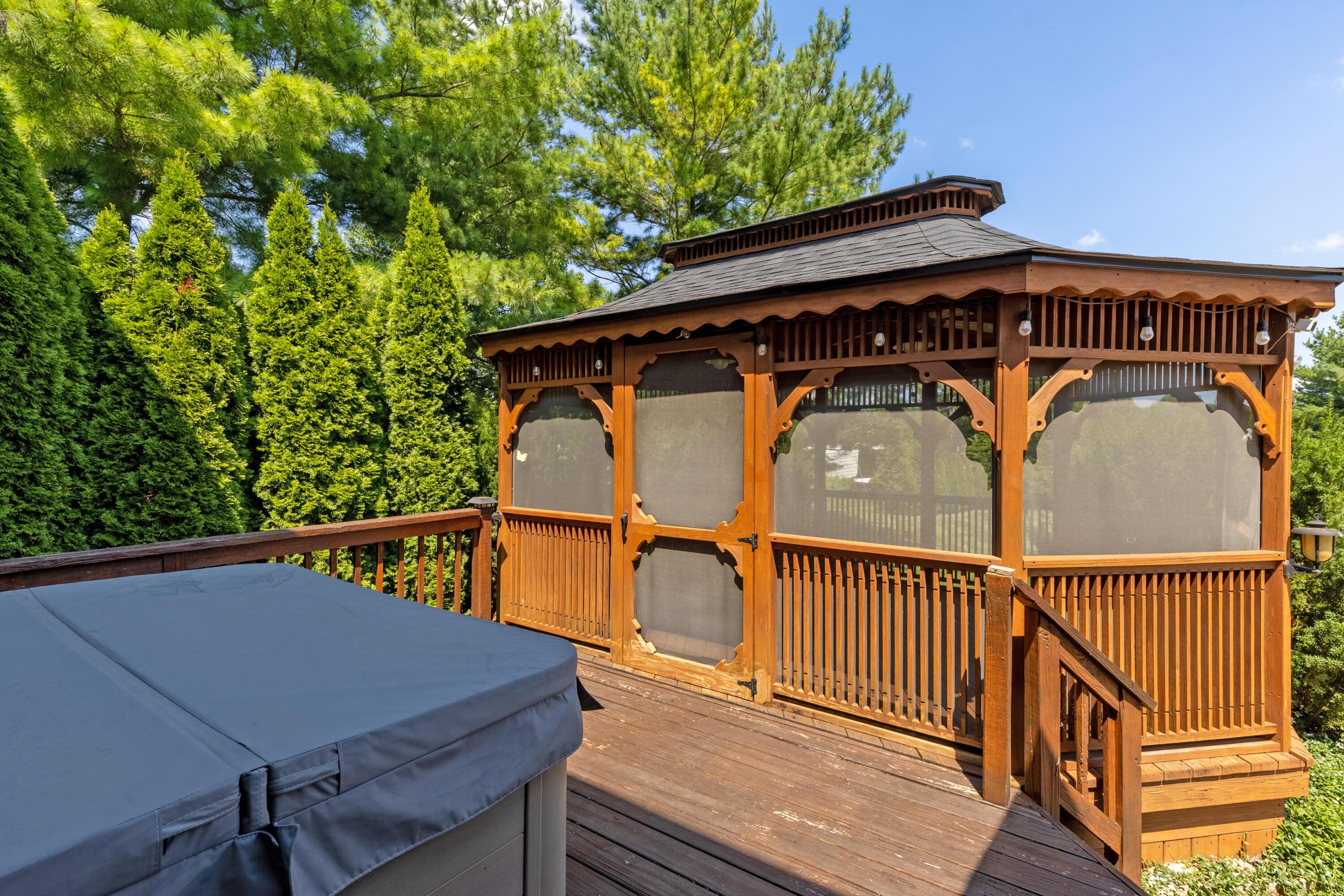 1515 Dale Ford Road Delaware, OH 43015 - Photo 60 of 74 • Deck flooring • (2) lighted ceiling fans