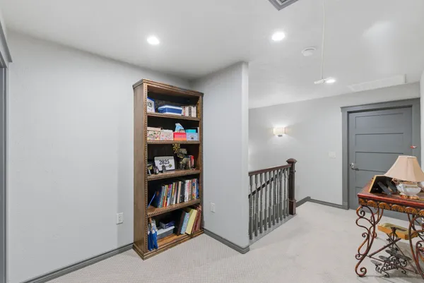 a room with furniture