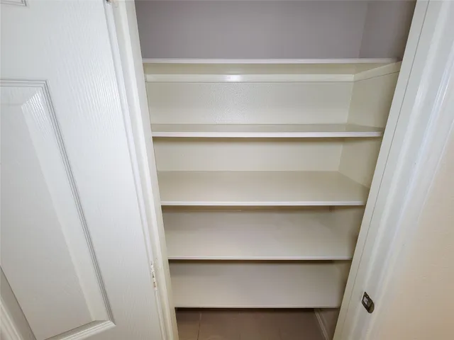 a close view of closet