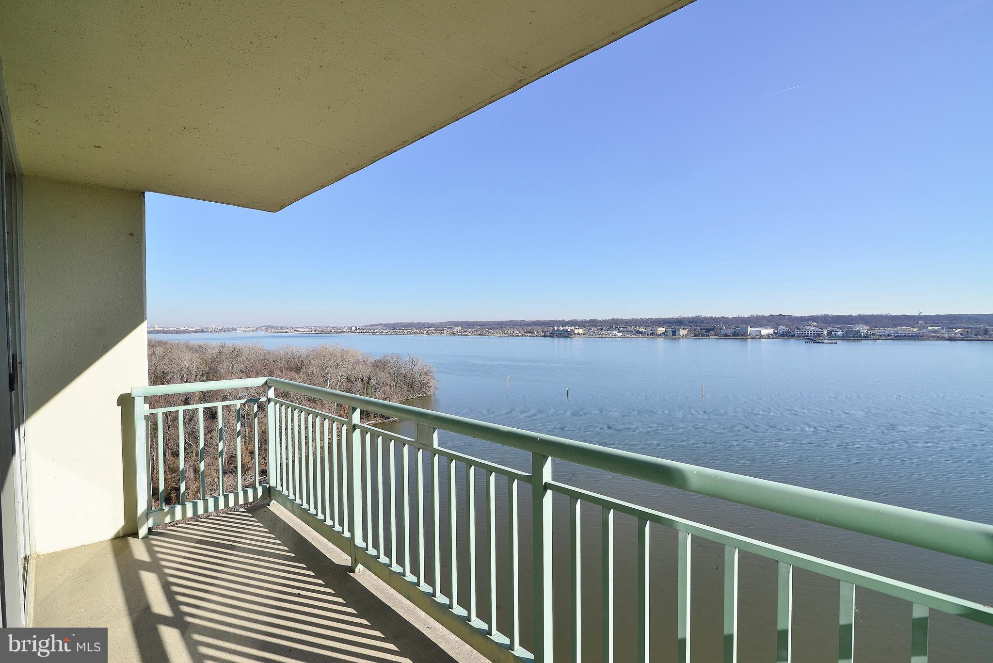 501 Slaters Lane, Unit 1019 Alexandria, VA 22314 - Photo 17 of 28 Balcony Overlooking Potomac River & DC