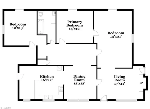 $1,535 | 331 Skyview Drive, Winston-Salem, NC 27127