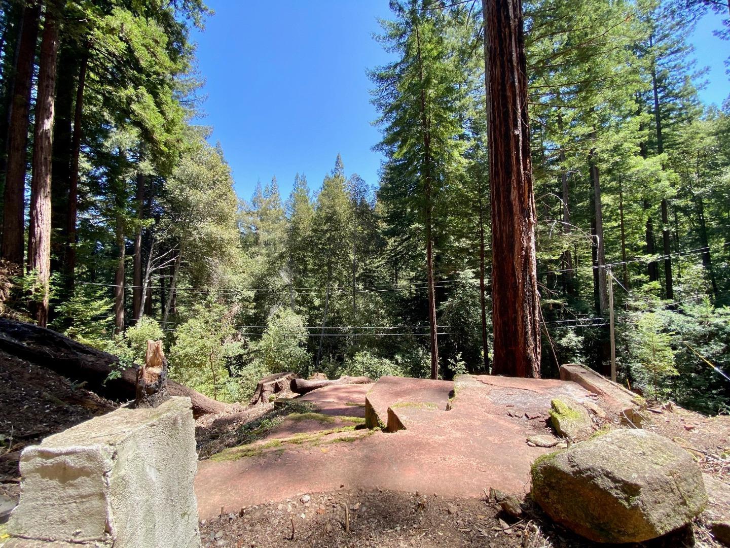 511 Waldeberg Road Ben Lomond, CA 95005 - Photo 7 of 9 a view of a white house with a yard and sitting area