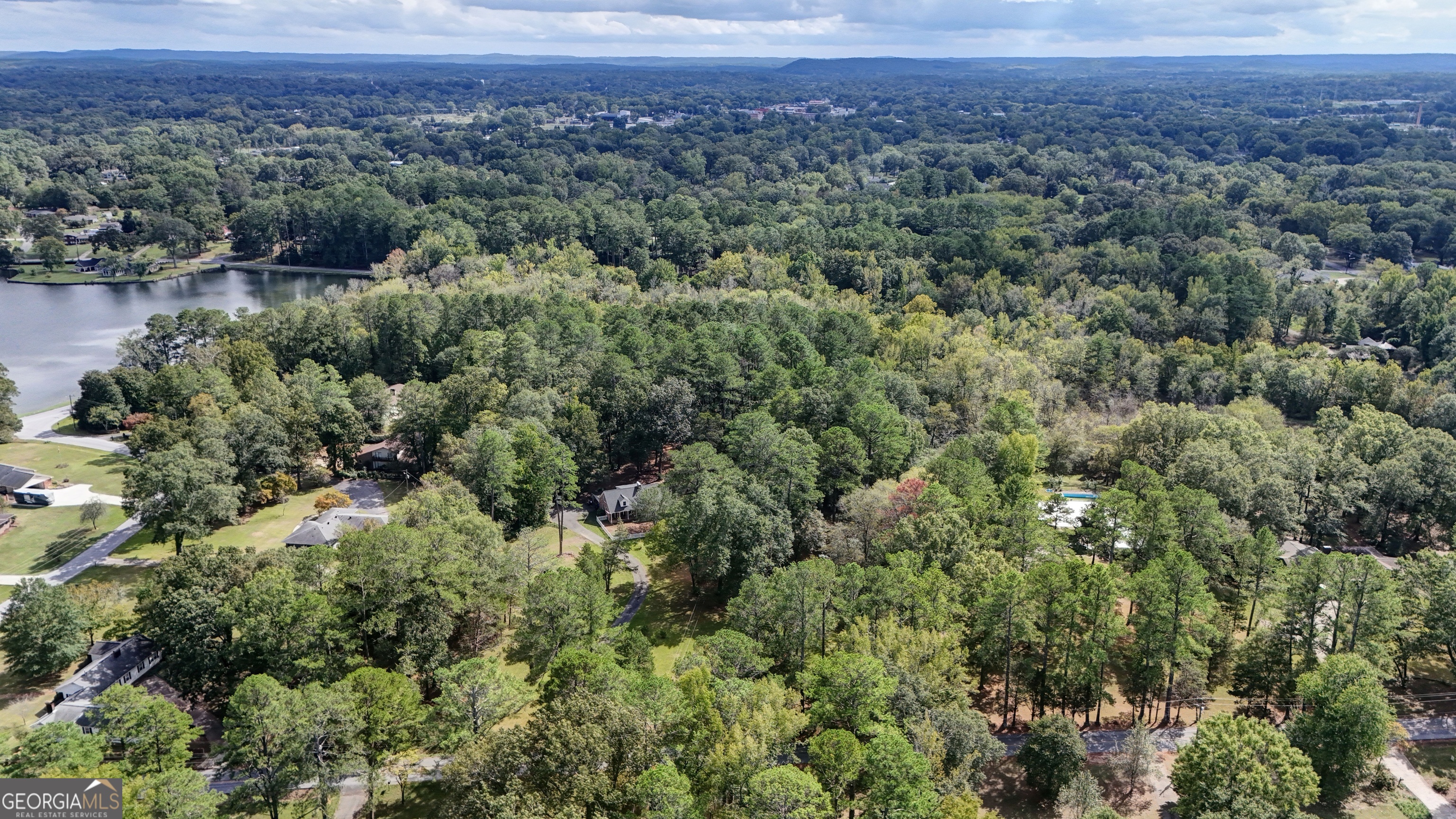 521 West John Hand Road Cedartown, GA 30125 - Photo 41 of 43 an aerial view of residential house with outdoor space and trees all around