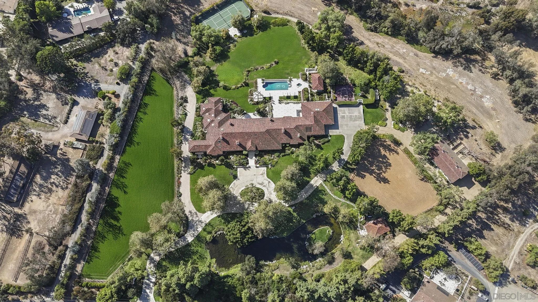 17872 Via De Fortuna Rancho Santa Fe, CA 92067 - Photo 50 of 53 an aerial view of a houses with outdoor space