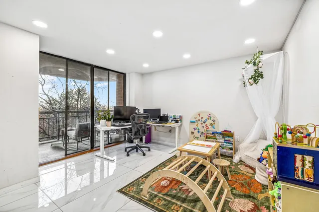 a very nice looking room with a large window