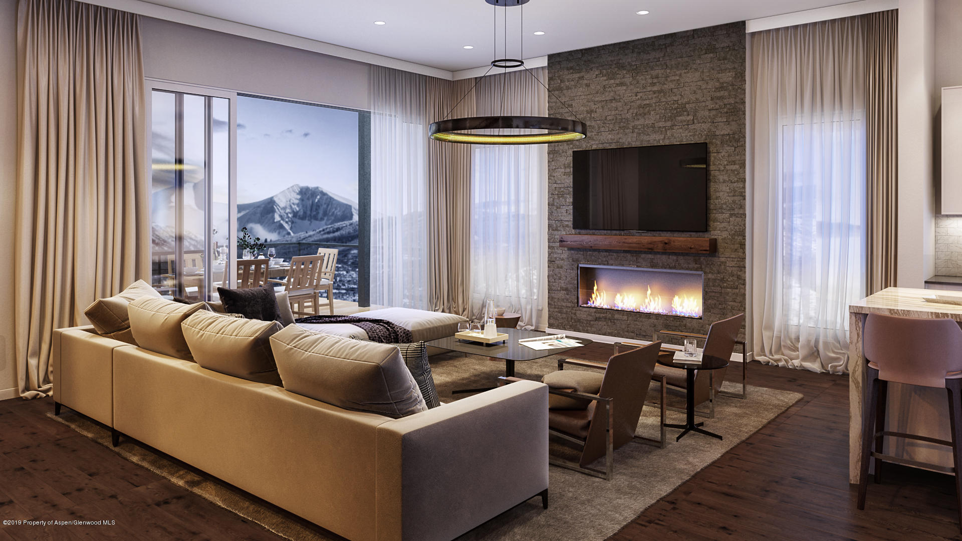 300 Overlook Ridge Basalt, CO 81621 - Photo 2 of 9 a living room with furniture and a fireplace