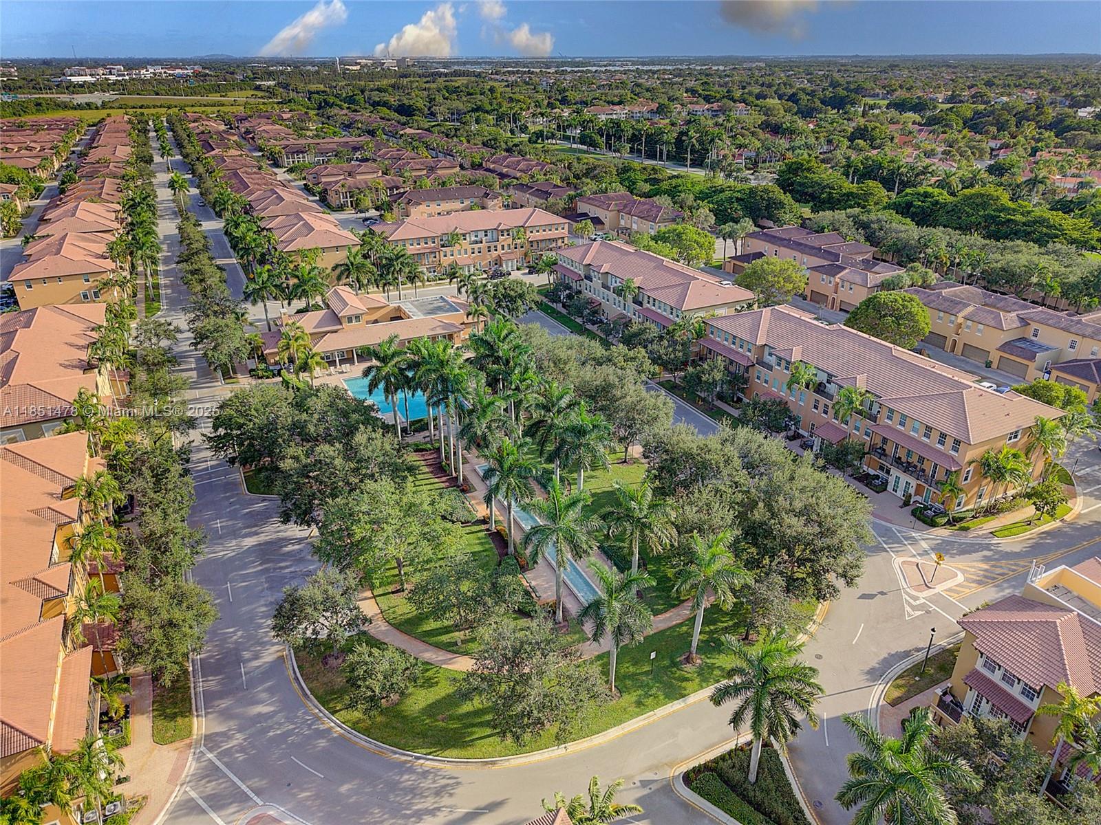 14774 Southwest 10th Street, Unit 10502 Pembroke Pines, FL 33027 - Photo 29 of 40 an aerial view of residential houses with outdoor space